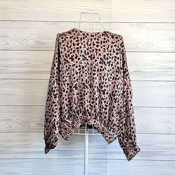 Zara leopard print top Women's Size S - Picture 1 of 13